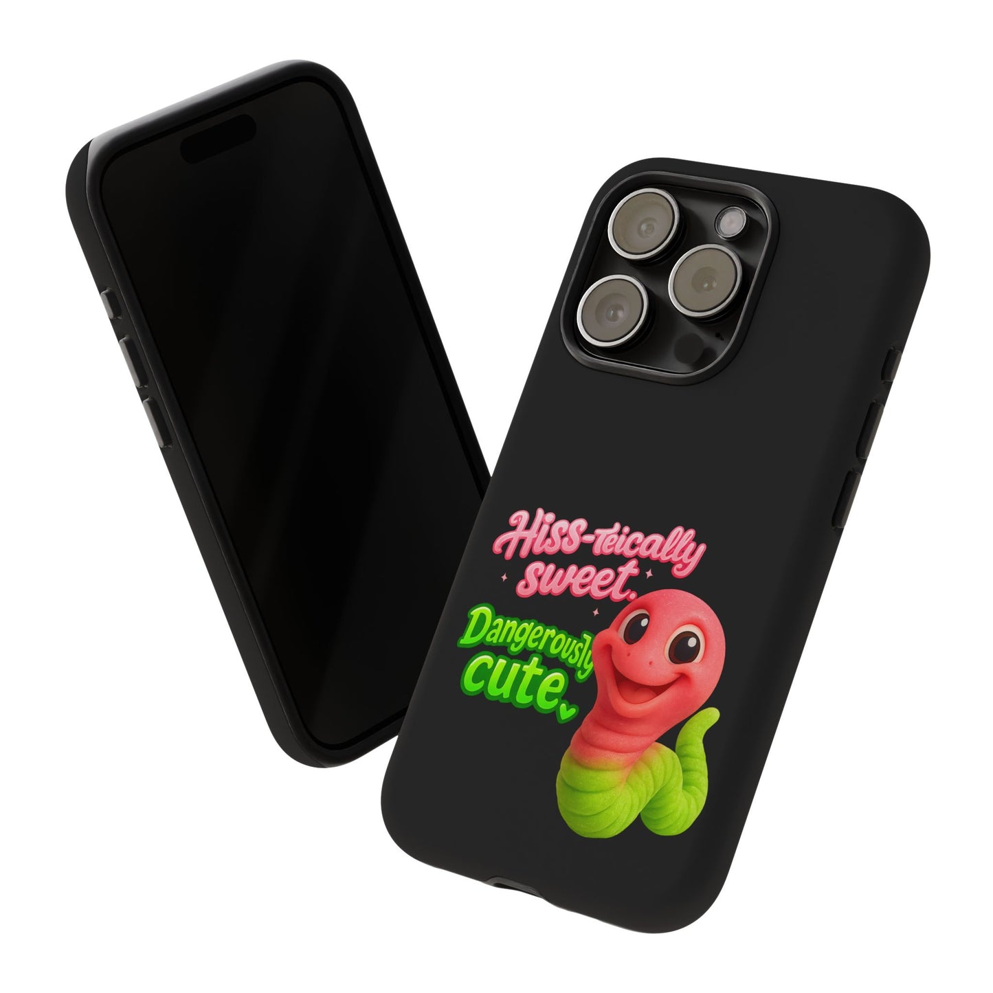 Phone Case — "Hiss-tically Sweet, Dangerously Cute" Worm Design
