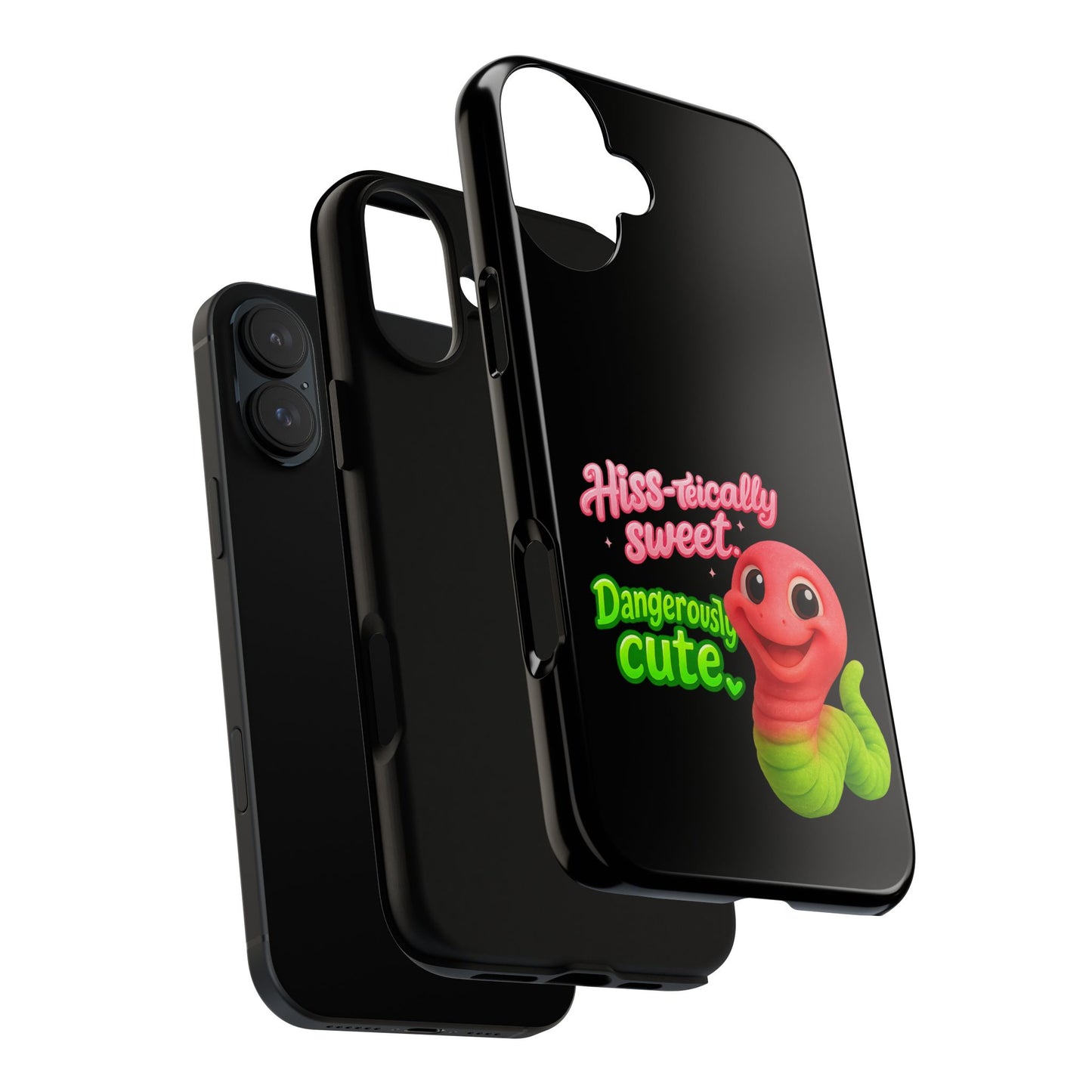 Phone Case — "Hiss-tically Sweet, Dangerously Cute" Worm Design