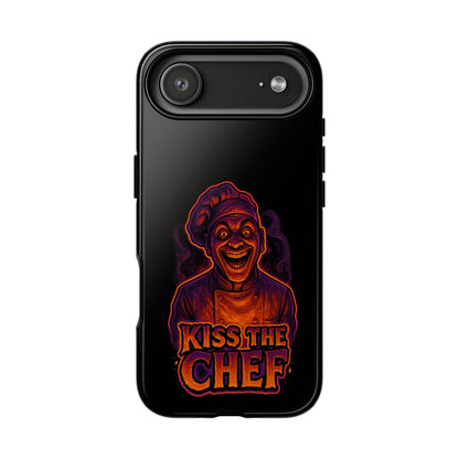Phone Case — "Kiss the Chef" Neon Horror Chef Design