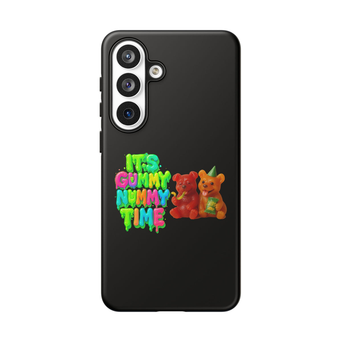 Phone Case — "It's Gummy Nummy Time" Colorful Gummy Bear Protective Case