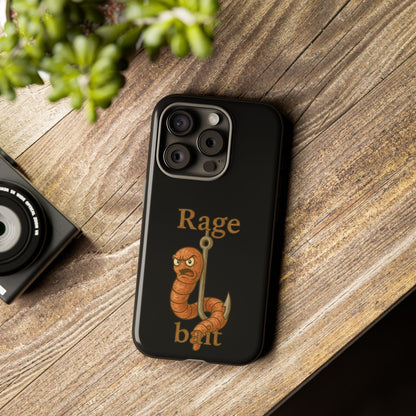 Phone Case — "Rage Bait" Angry Worm Fishing Design