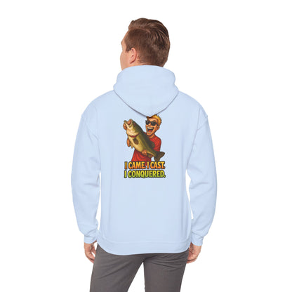 Fishing Hoodie – I Came, I Cast, I Conquered Graphic Pullover