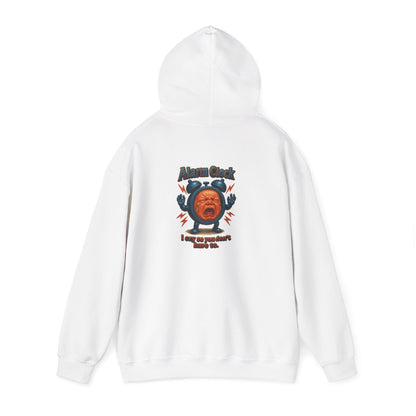Angry Baby Graphic Hoodie - "Alram Clock" Retro Illustration Pullover