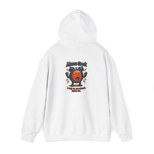 Angry Baby Graphic Hoodie - "Alram Clock" Retro Illustration Pullover