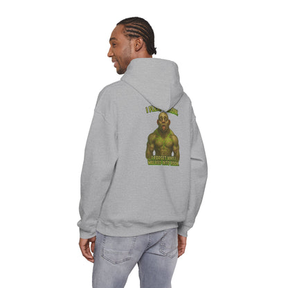 Hulk Gym Hoodie — I Flex Funny Muscle Meme Hoodie