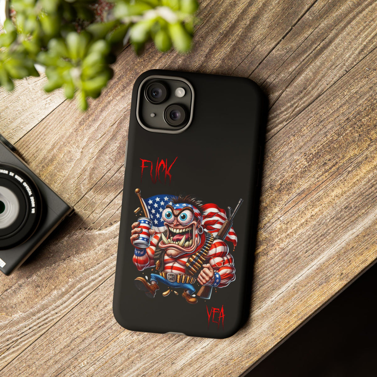 Patriotic Madman Phone Case — 'Funk Yea' USA Flag Tough Case