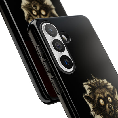 Phone Case — "Chosen by Darkness (Or Maybe Just Rabies)" Cute Creepy Lemur Design