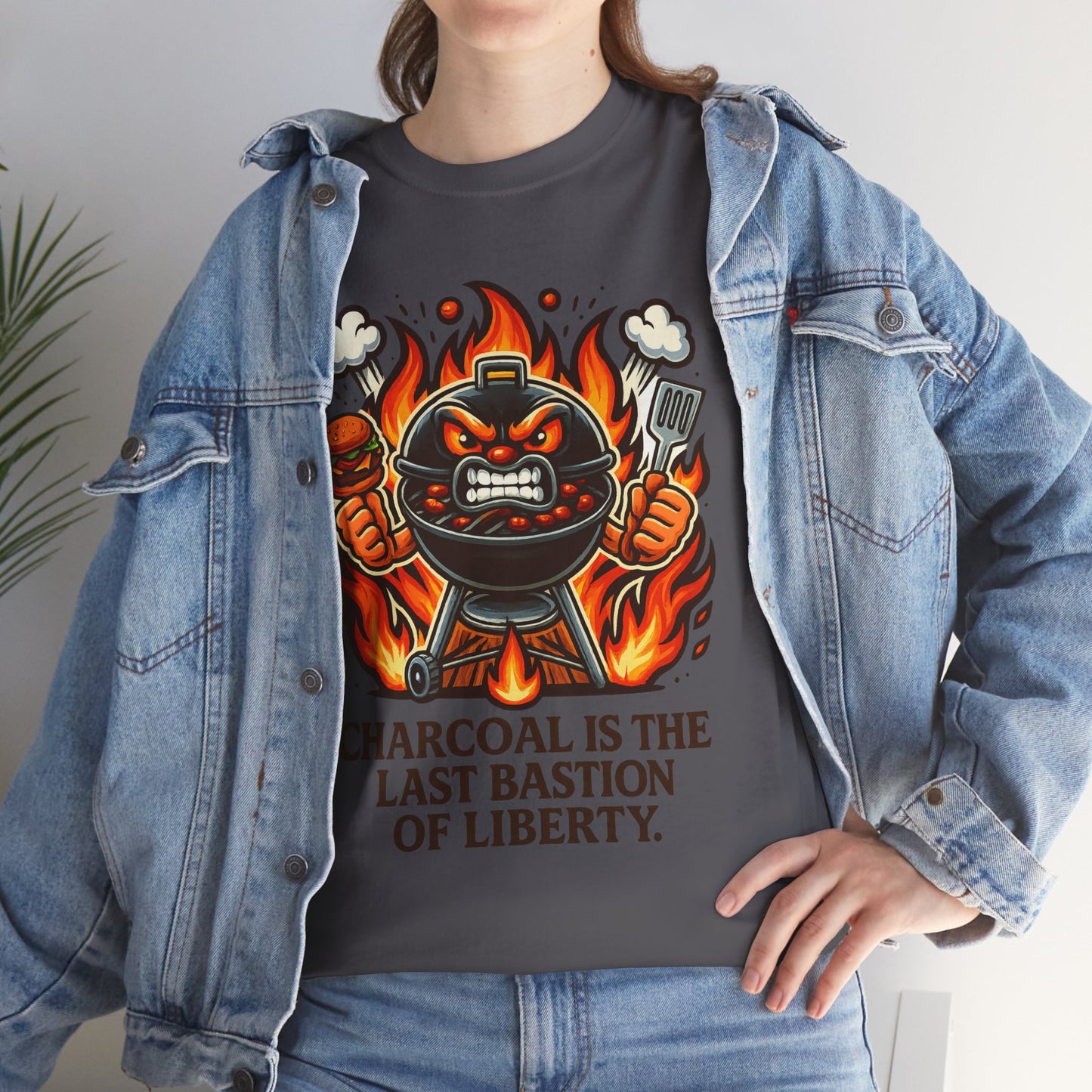Charcoal Liberty – Angry Grill BBQ Patriot Tee