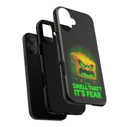 Phone Case — 'Smell That? It's Fear.' Spooky Cheese Monster Protective Case