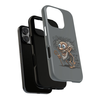 Phone Case — Funny Grumpy Troll Design: “Get Off My Lawn” Protective Cover