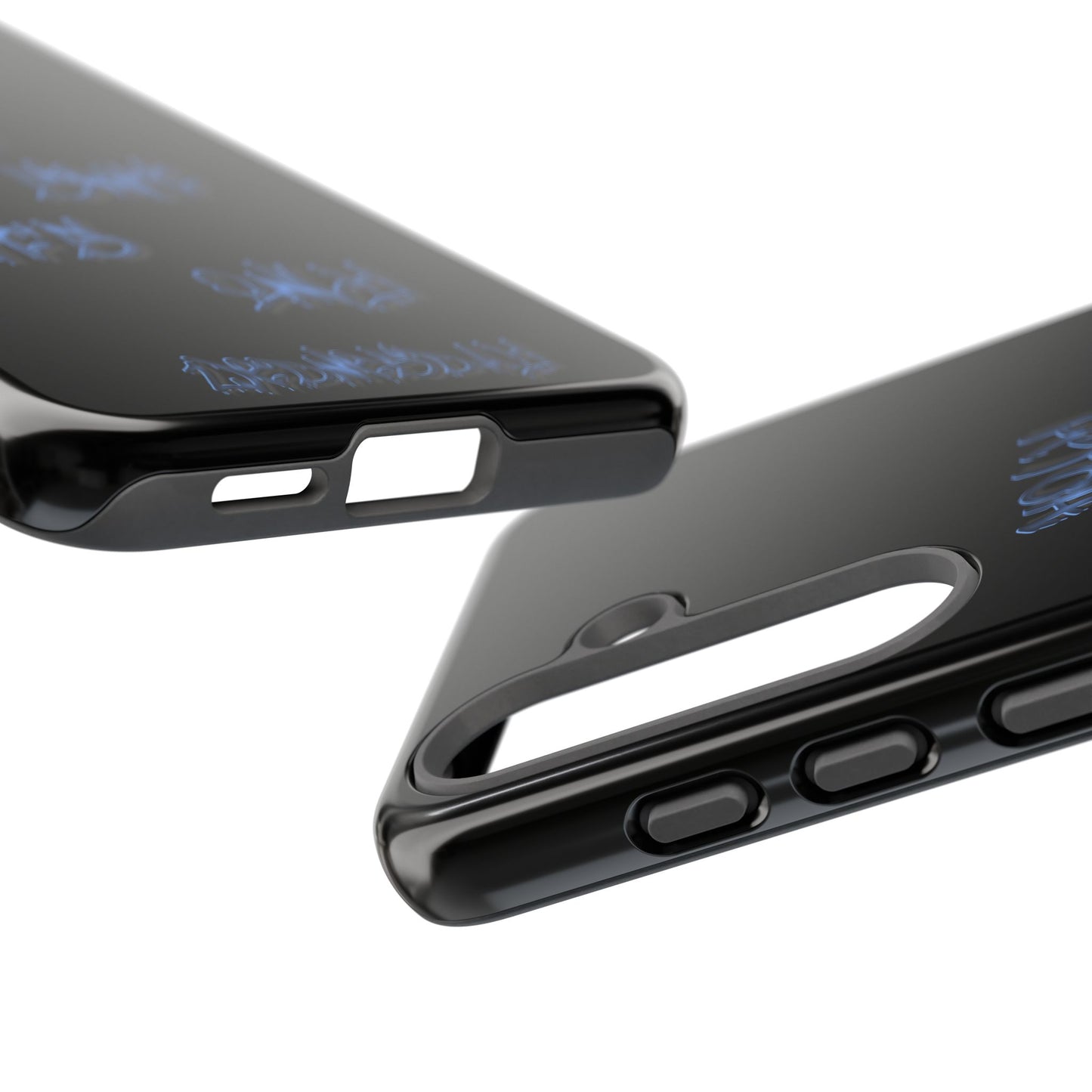 Phone Case — Blue Neon Graffiti "Tough Cases" Protective Cover
