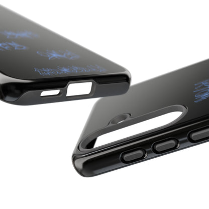 Phone Case — Blue Neon Graffiti "Tough Cases" Protective Cover
