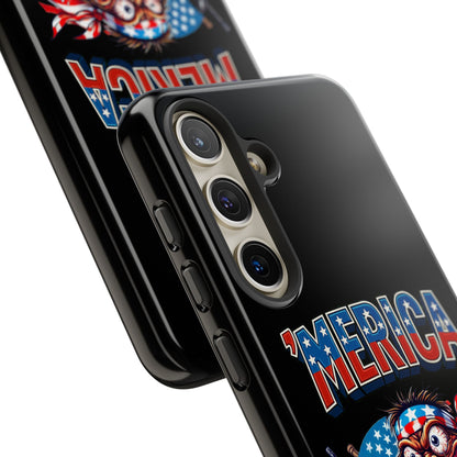 'MERICA Patriotic Phone Case — American Flag Madman Design
