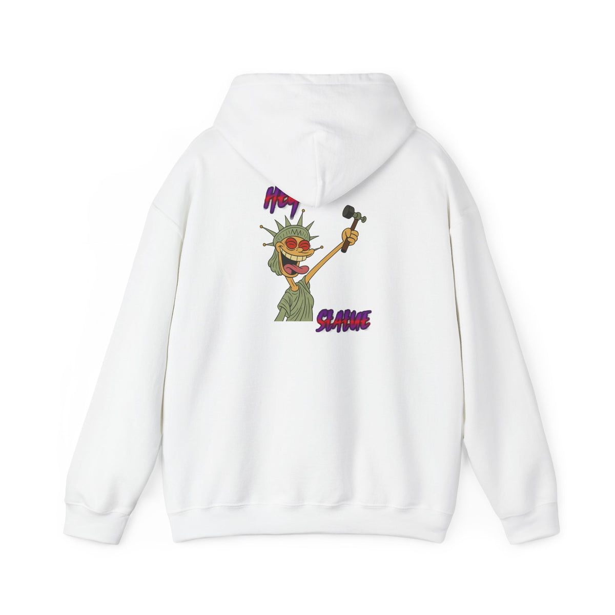 Statue of Liberty Cartoon Hoodie – 'Party Statue' Funny NYC Pride Sweatshirt