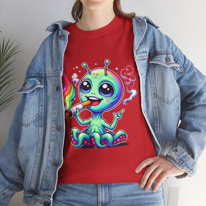 Colorful Alien Tee - Fun Graphic Tee