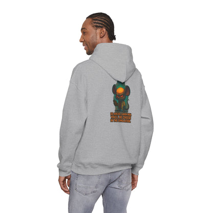 Creepy Mouse Hoodie — "Would Be Cheese in the Dark" Graphic Pullover