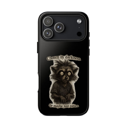 Phone Case - "Chosen by Darkness (Or Maybe Just Rabies)" Cute Creepy Retro Creature Protective Case