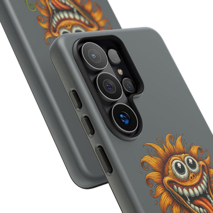 Funny Monster Sunflower Phone Case — "Photosynthesizing the Universe One Breakdown at a Time"