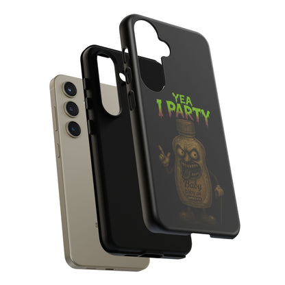 Phone Case — 'Yea I Party' Creepy Baby Bottle Graphic