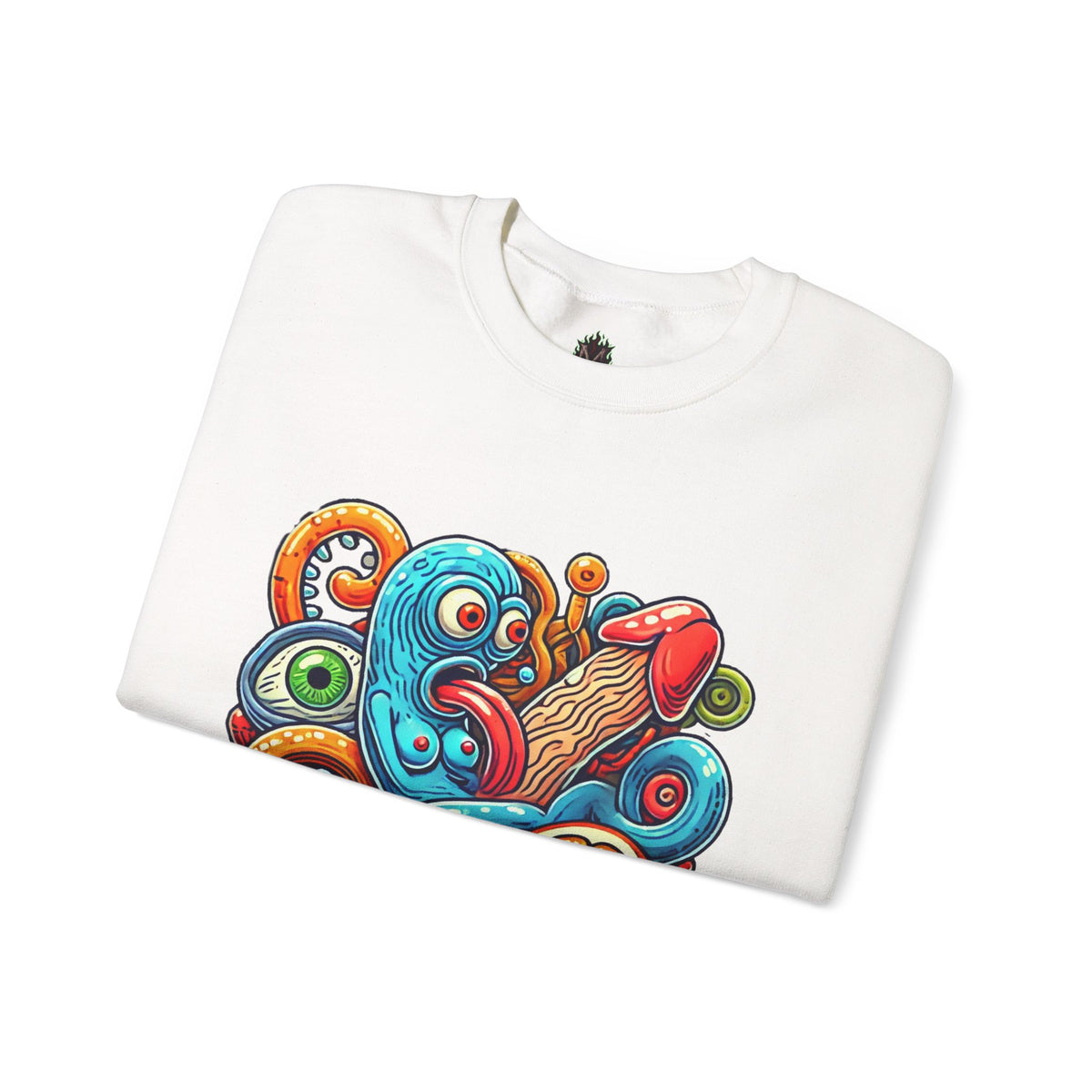 Psychedelic Tentacle Citrus Crewneck Sweatshirt