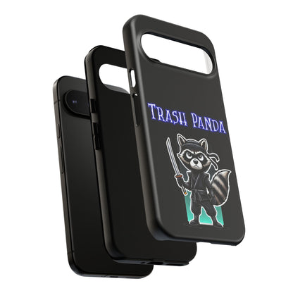 Trash Panda Ninja Phone Case — Cute Raccoon Warrior Protective Case