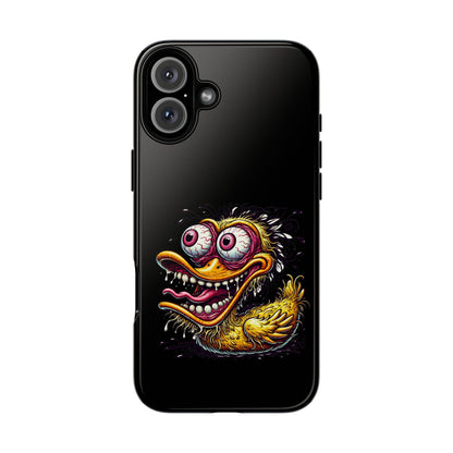 Duck Monster Phone Case — Crazy Cartoon Eye Duck Shock Design Tough Case