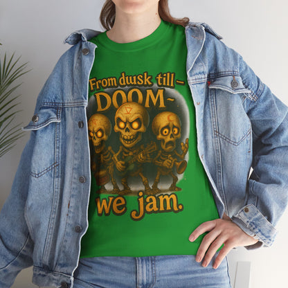 From Dusk Till Doom we jam Tee | Skull Band Graphic T-Shirt