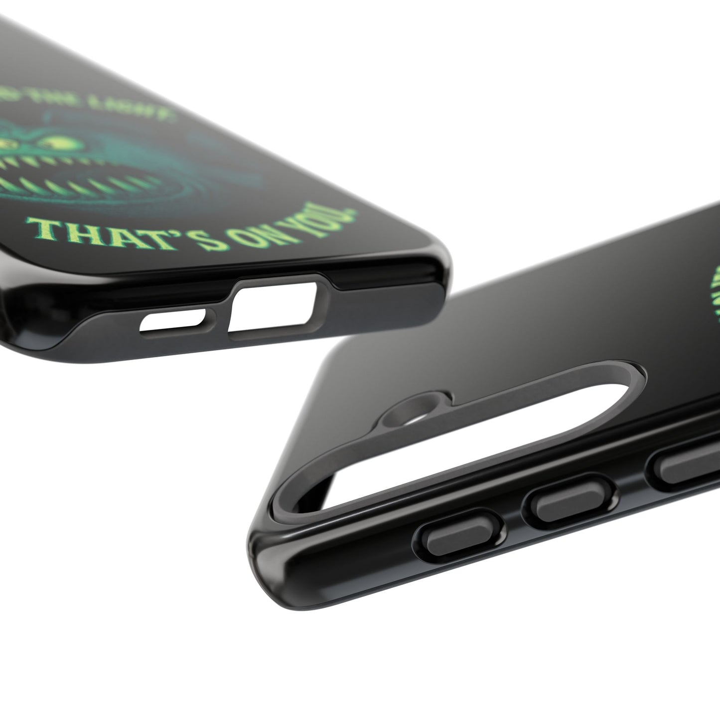 Anglerfish Phone Case – “You Followed The Light, That’s On You” Glow Horror Protective Case