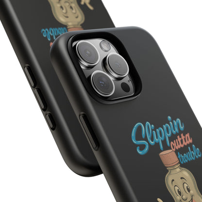 Phone Case — Retro 'Slippin Outta Trouble' Baby Bottle Design