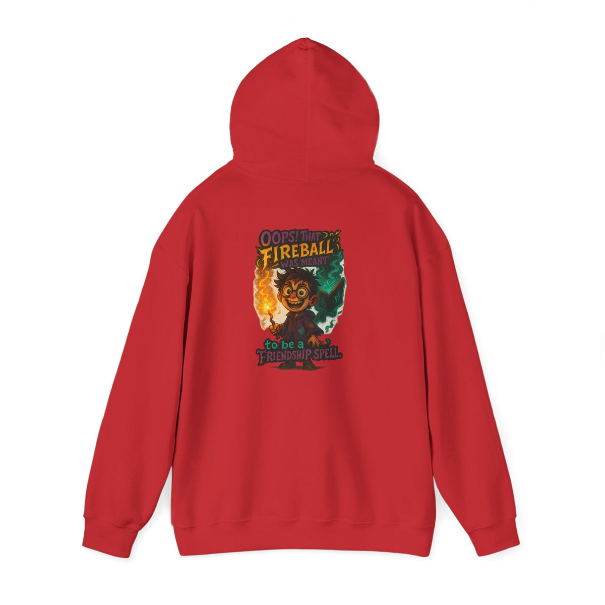 Fireball Demon Hoodie — Fiery Illustration Sweatshirt
