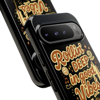 Phone Case — "Rollin' Deep in Good Vibes" Cartoon Retro Design