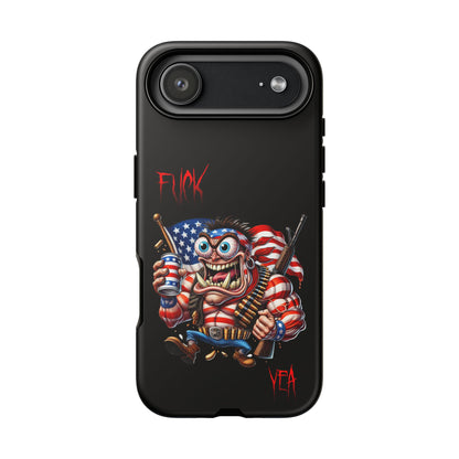 Patriotic Madman Phone Case — 'Funk Yea' USA Flag Tough Case