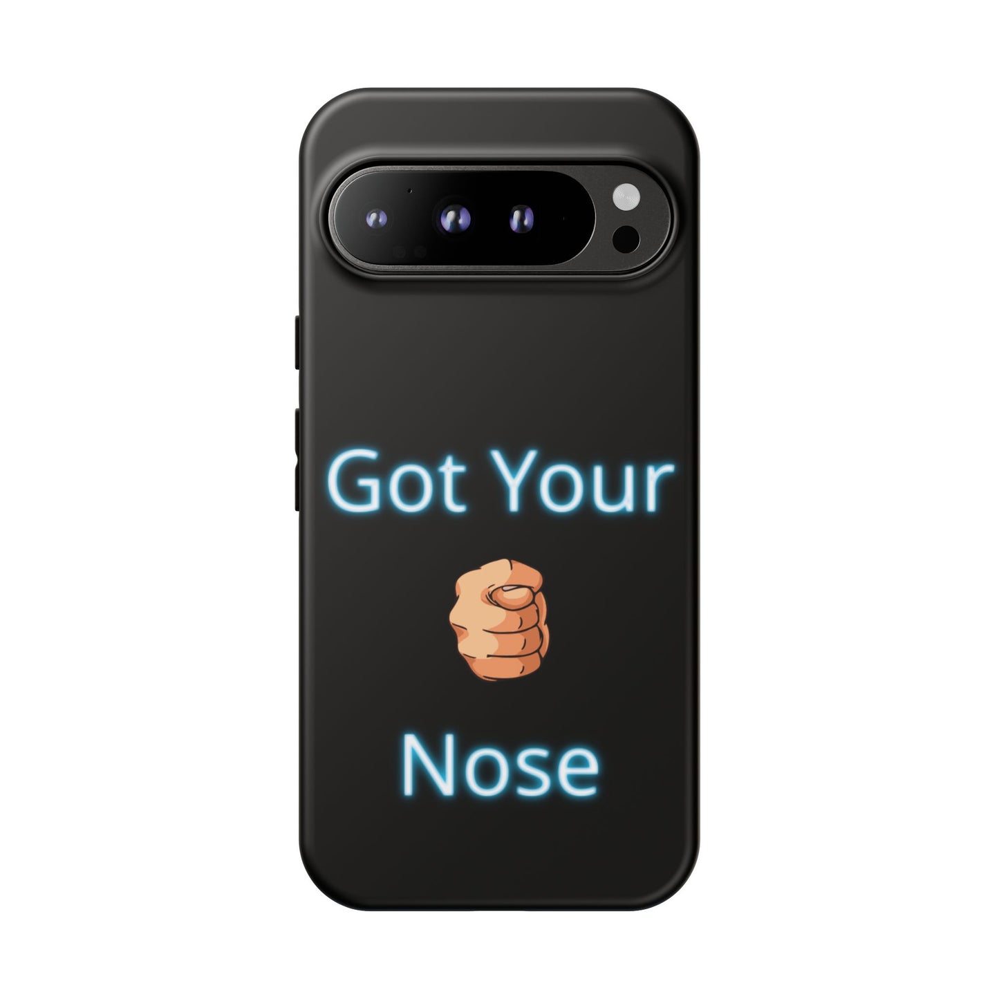 Got Your Nose Phone Case — Funny Neon Fist Design