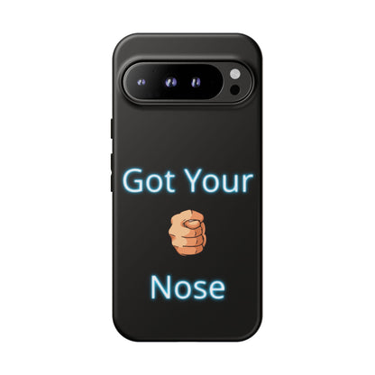 Got Your Nose Phone Case — Funny Neon Fist Design