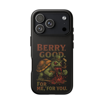 Phone Case — 'Berry Good' Zombie Turtle Graphic Tough Protective Case
