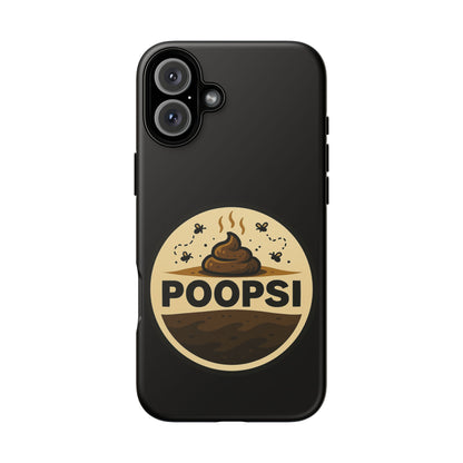 Phone Case — 'POOPSI' Funny Poop Logo Protective Cover