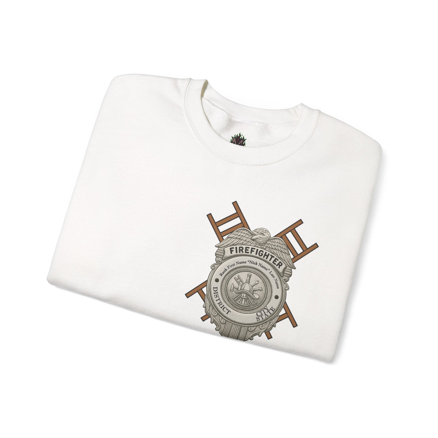 Courage Under Fire Strength in the Smoke Crewneck Sweatshirt