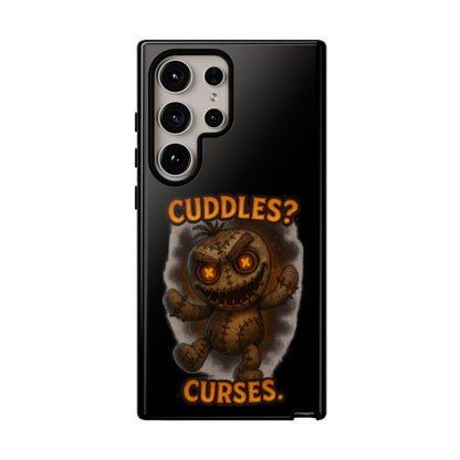 Phone Case — 'Cuddles? Curses.' Voodoo Doll Gothic Protective Case