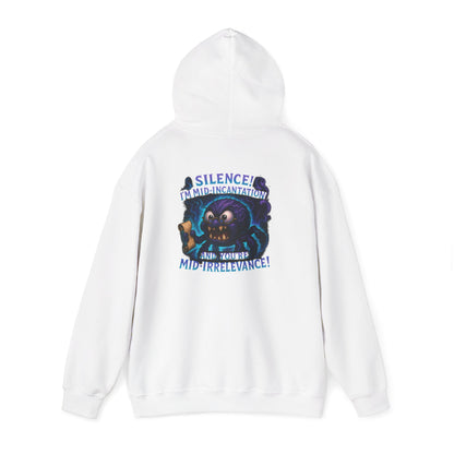 Skull Mage Hoodie — “Silence I’m Mid-Incantation and Mid-Irrelevance!” Graphic Pullover