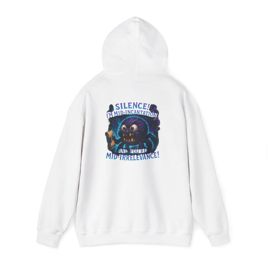 Skull Mage Hoodie — “Silence I’m Mid-Incantation and Mid-Irrelevance!” Graphic Pullover