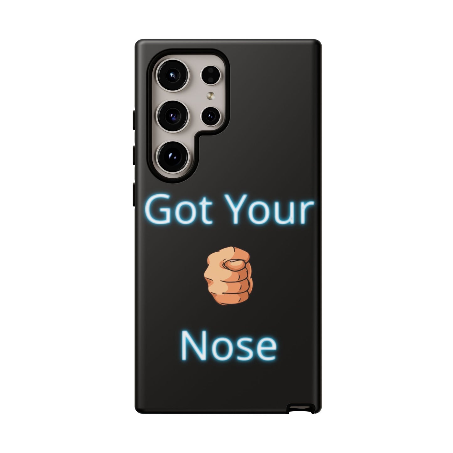 Got Your Nose Phone Case — Funny Neon Fist Design