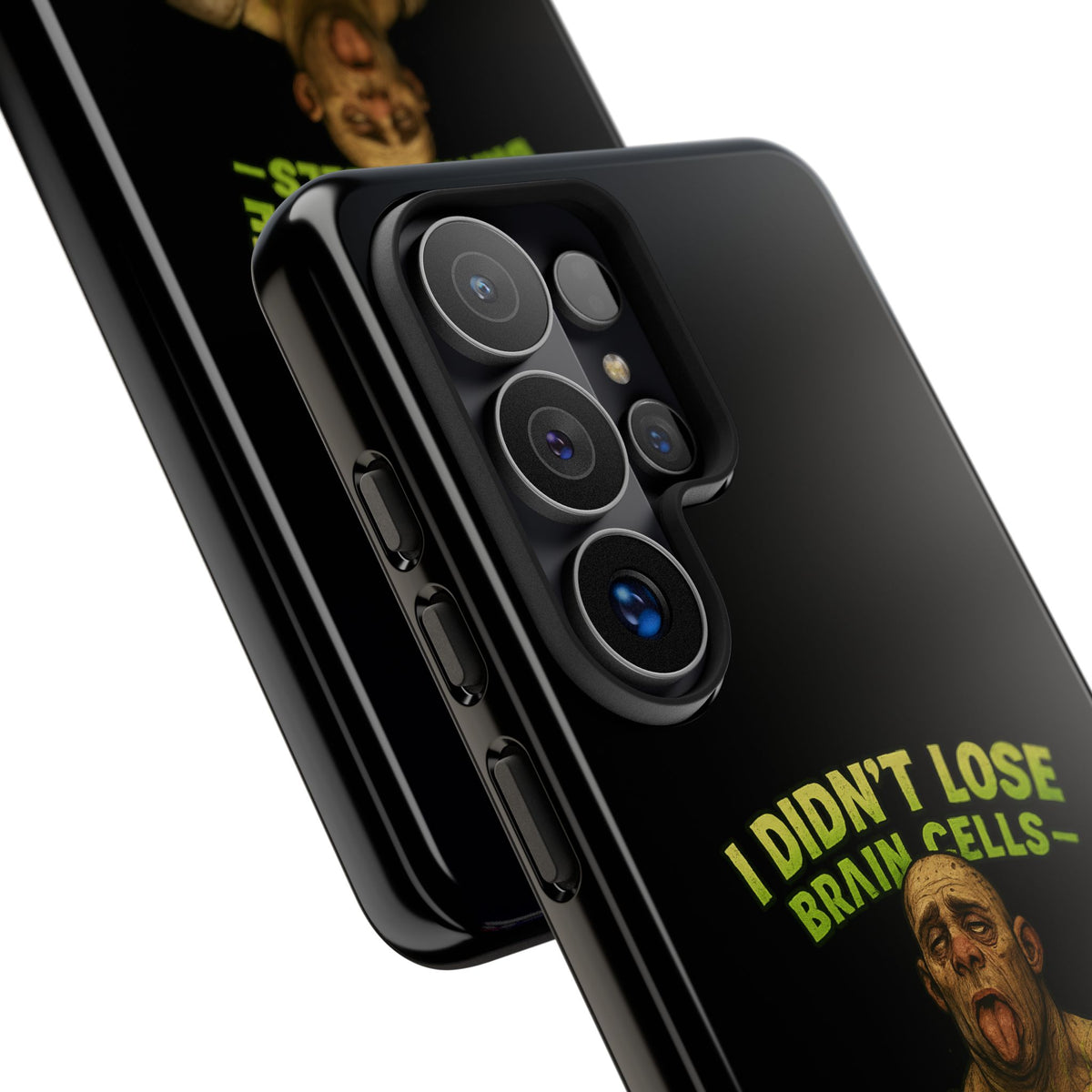 Phone Case — "I Didn't Lose Brain Cells, Someone Stole Them" Funny Zombie Warrior Protective Cover