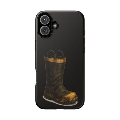 Vintage Fire Boot Phone Case — Rugged Protective iPhone Cover
