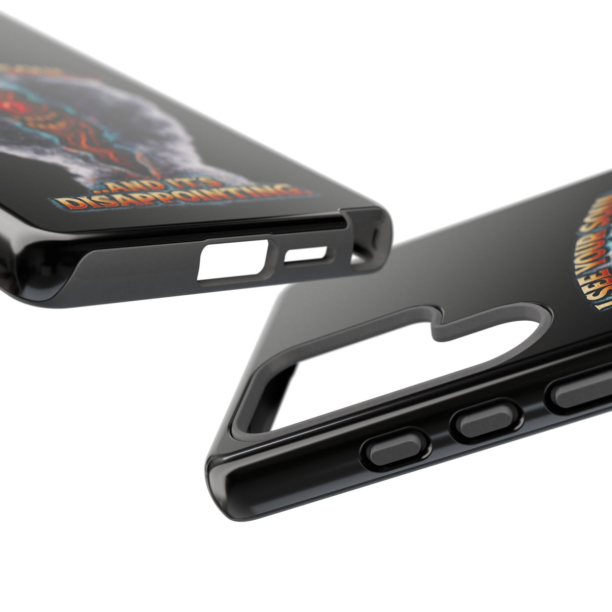Phone Case — "I See Your Soul and It’s Disappointing" Dark Horror Graphic