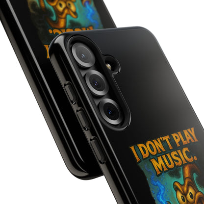 Phone Case — "I Don't Play Music. I Detonate It." Cartoon Bomb Graphic