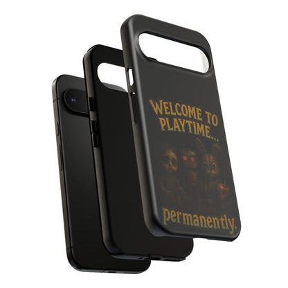 Phone Case — "Welcome to Playtime... Permanently." Horror Game Character Protective Case