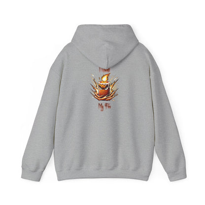 Candle Flame Hoodie — 'Make My Fire' Cozy Graphic Hooded Sweatshirt