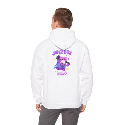 Juice Box Hero Hoodie — Playful Cartoon Juice Box Graphic Sweatshirt