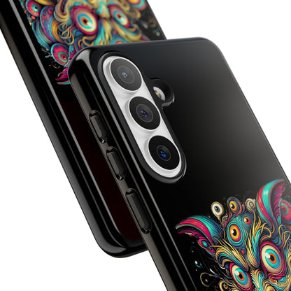 Psychedelic Mischief Phone Case — Colorful Grinning Monster Design
