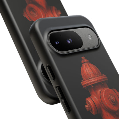 Red Fire Hydrant Phone Case — Tough Protective iPhone Cover